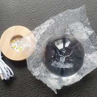 LED Светеща кристална топка/лампа, 3D сензорна - Елен, снимка 11 - Настолни лампи - 45035129