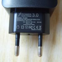 USB зарядно устройство с 2 изхода  TE-820. Протоколи QC2.0 и QC3.0, снимка 3 - Оригинални зарядни - 45344430