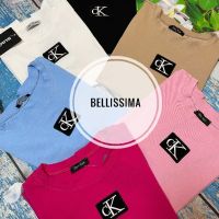 Дамска тениска CK Calvin Klein бродирано лого , снимка 3 - Тениски - 45326510
