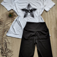 Дамски памучни комплекти - Balenciaga и Dior - 34 лв , снимка 2 - Спортни екипи - 44980204