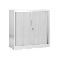 компактен метален шкаф с хармоника-врати за малки пространства, снимка 1 - Градински мебели, декорация  - 45415840