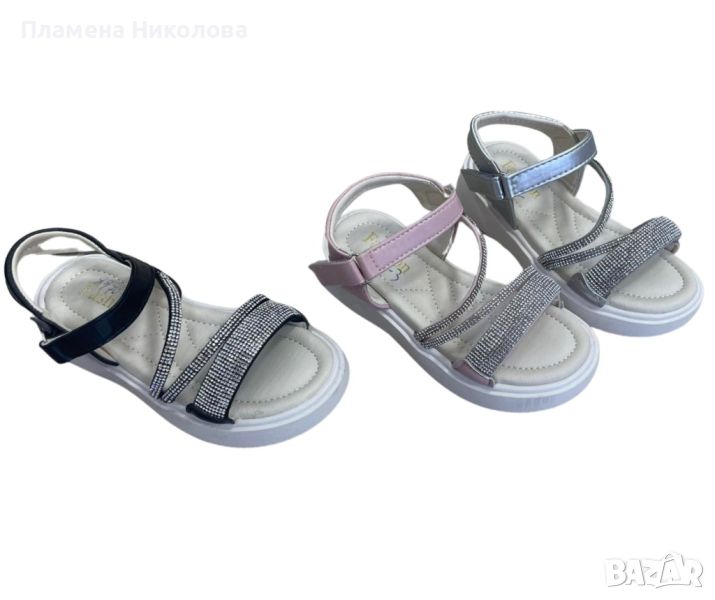 Луксозни детски сандали за момиче, снимка 1