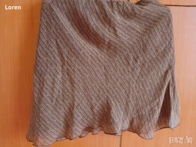 Подарявам!Къса пола в кафеви цветове, снимка 1