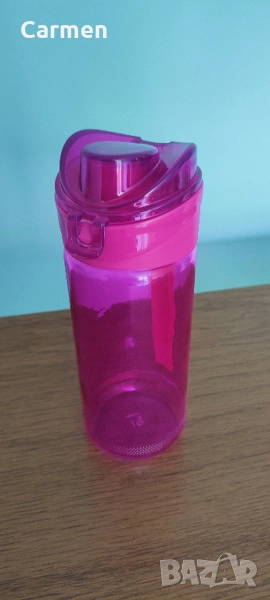 Стъклено шише за вода с флип капачка 500 мл., снимка 1