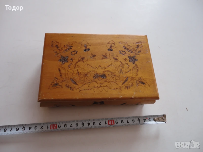 Дървена кутия за бижута 11, снимка 1