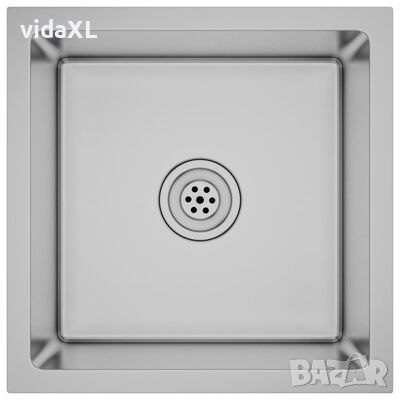 vidaXL Ръчно изработена кухненска мивка, неръждаема стомана(SKU:51506, снимка 1