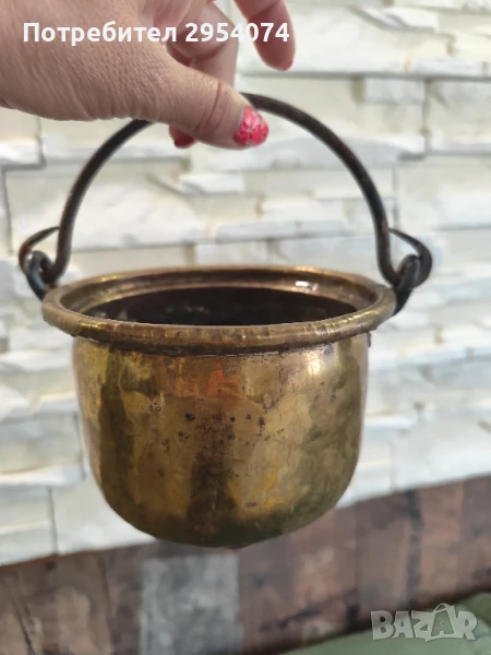 медно/бакърено/месингово менче 36лв, снимка 1