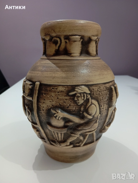 Керамична стара ваза Knodgen Keramik , снимка 1