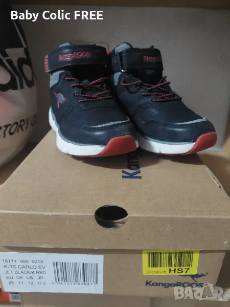 Детски обувки Kangaroos K-TCS Carlo Edge Black Red, EU 29, снимка 1