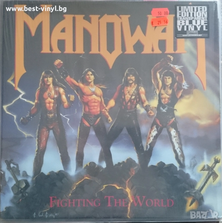 Грамофонна Плоча (Manowar - Fighting the World), снимка 1