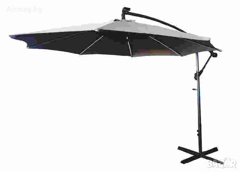 Градински чадър Banana Style с 8 LED ребра TLB017-300 Butternut 3м, снимка 1
