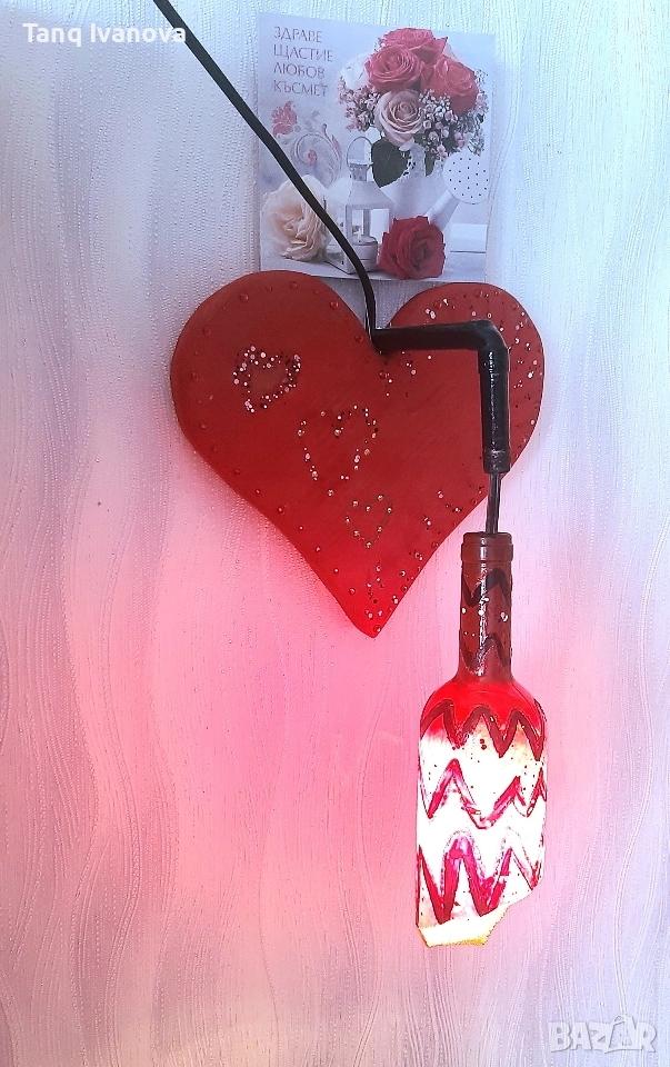 НАМАЛЕНИЕ💥 Стенна лампа СЪРЦЕ, снимка 1