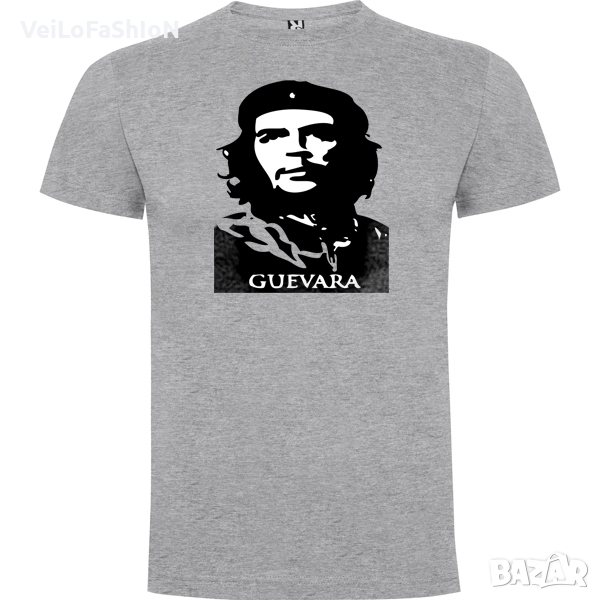 Нова мъжка тениска с Че Гевара в сив цвят, снимка 1