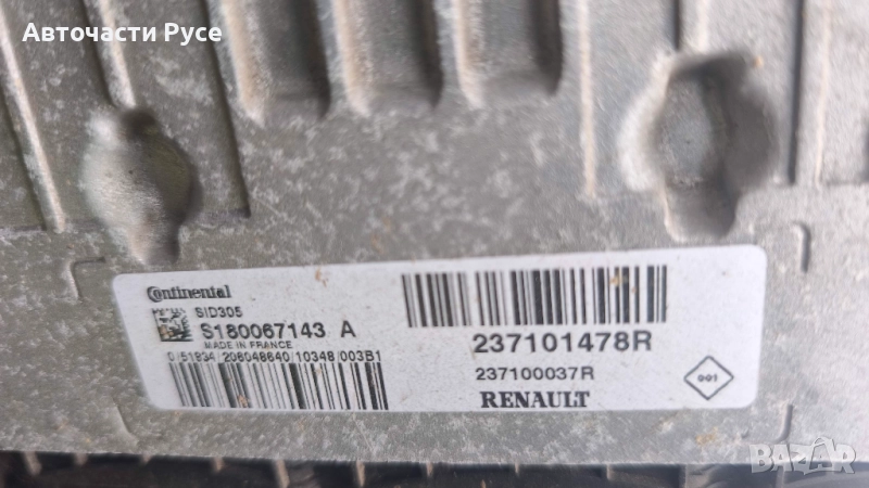 237101478R SID305 компютър двигател RENAULT MEGANE 1.5 DCI , Continental S180067143 A, снимка 1