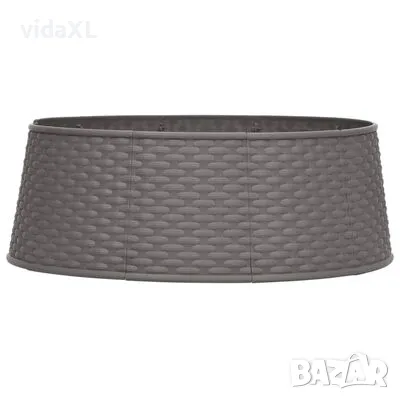 vidaXL Пола за коледна елха, кафява, Ø65x19,5 см, снимка 1