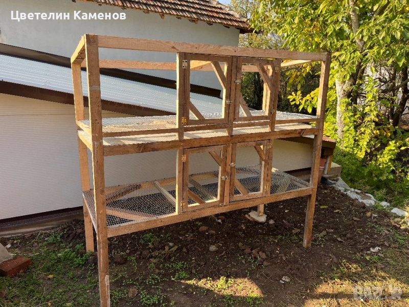 Зайчарник клетка за зайци Птици, снимка 1