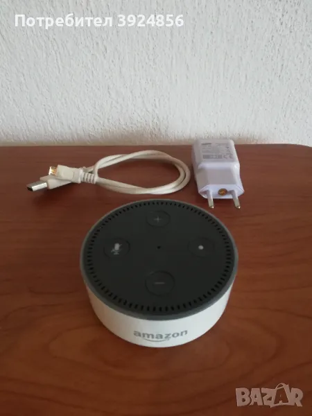 Amazon Echo Dot 2nd смарт колонка-гласов асистент, снимка 1