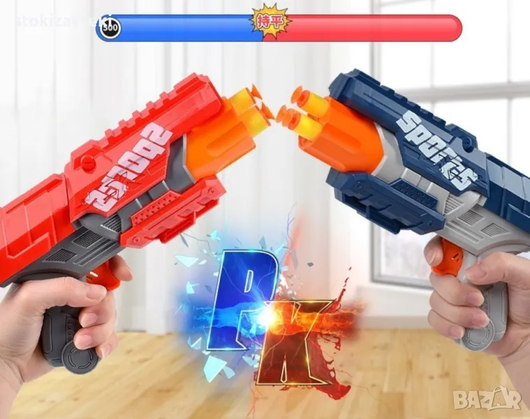 Детска играчка пистолет с леки и меки патрони , снимка 1