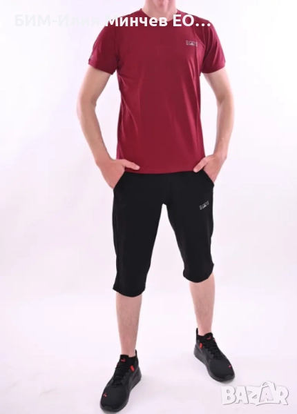 Български Мъжки Летен Спортен Комплект Тениска + Къси Панталони № 1200-2, снимка 1