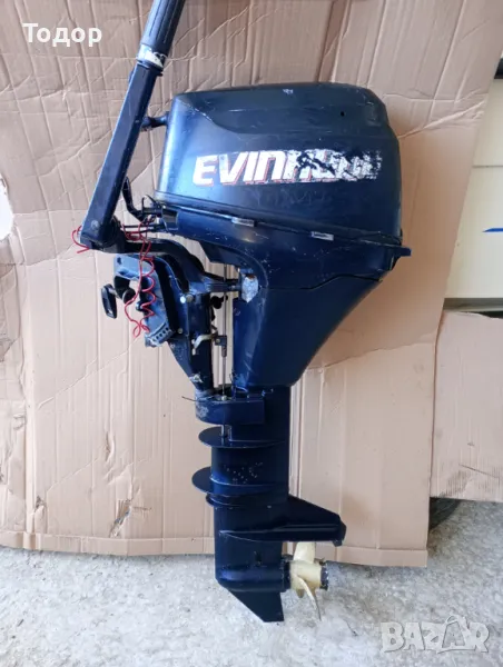 Продавам извънбордов двигател Evinrude 9,9HP, 4т 2014г., снимка 1