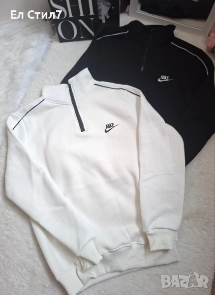 🌸#Ватиран #суитчър 45 лв/23.01€ Черно С М ХЛ Бяло М ХЛ ХХЛ Сиво М Л ХЛ ХХЛ, снимка 1