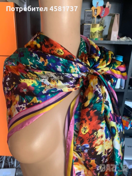 Разкошен копринен шал Becksöndergaard, снимка 1