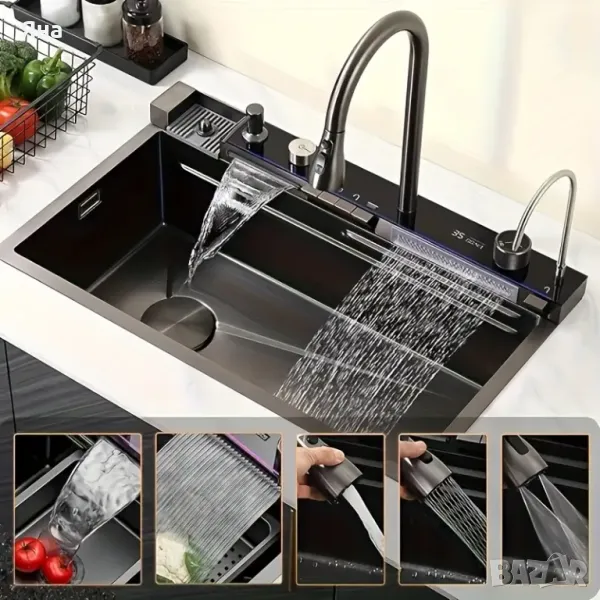 Модерна мултифункционална елегантна мивка от неръждаема стомана , снимка 1