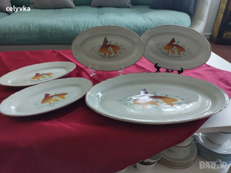 Порцеланов сервиз за риба, снимка 1