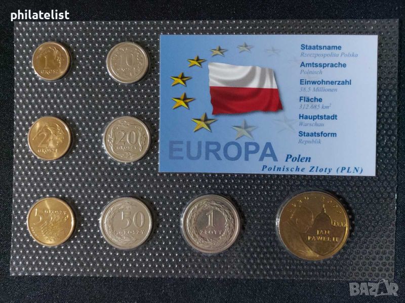 Комплектен сет - Полша 2005 - 2012 , 8 монети, снимка 1