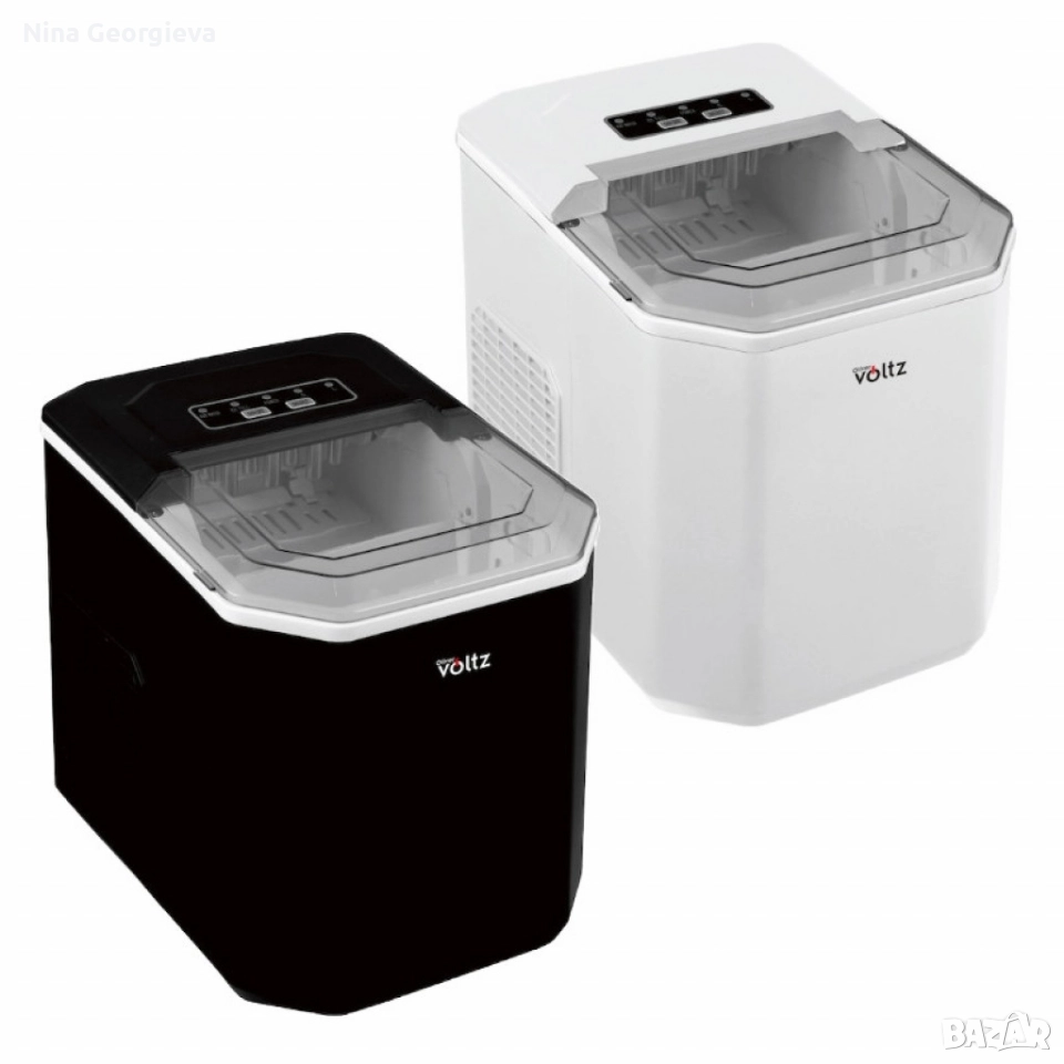 Ледогенератор Voltz, 100W~120W, 12кг./24ч., 1.3л., Черен или бял, снимка 1