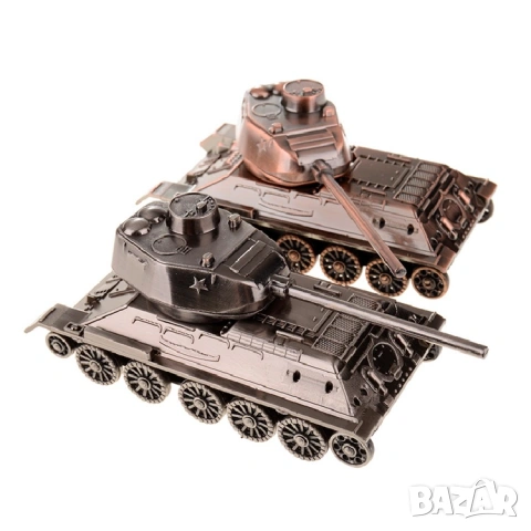 Декоративна метална фигурка танк, снимка 2 - Подаръци за мъже - 53658451
