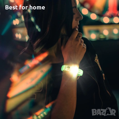 WP WANNA PARTY Многоцветна LED гривна, светеща в тъмното гривна за деца и възрастни, 12 бр, снимка 7 - Гривни - 54158583