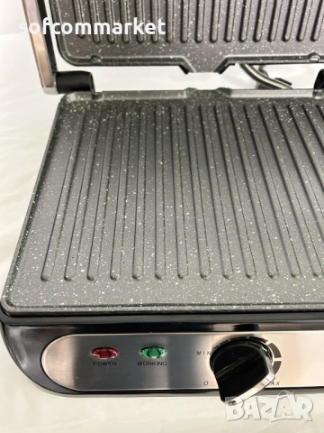 Контактен грил Grimi 2000W с гаранция, снимка 3 - Скари - 53903978