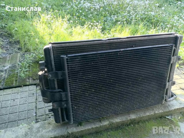 Радиатор воден и климатик комплект с перки за Шкода Октавия 1 1,9 тди, снимка 3 - Части - 45495450