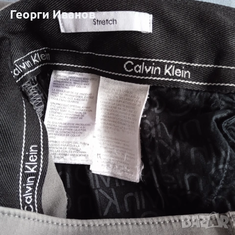 КАТО НОВИ CALVIN KLEIN W34/L34 CEMENT GRAY Straight Fit оригинални дънки CK jeans, снимка 7 - Дънки - 53512550