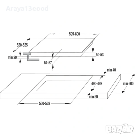 Стъклокерамичен плот за вграждане Gorenje ECT643BX, 4 зони, сензорно управление, снимка 7 - Котлони - 53974900