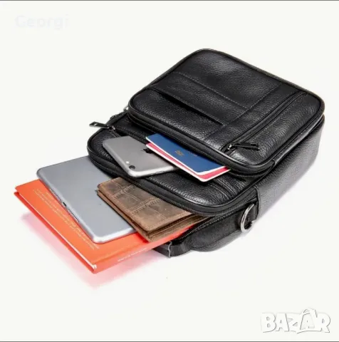 Дизайнерска и Стилна Мъжка ежедневна чанта в Промоция* /Естествена телешка кожа!, снимка 11 - Чанти - 49348711