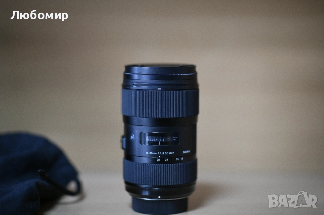 Продавам Отличен обектива Sigma Art 18-35mm 1.8,за Никон, снимка 6 - Обективи и филтри - 54078828