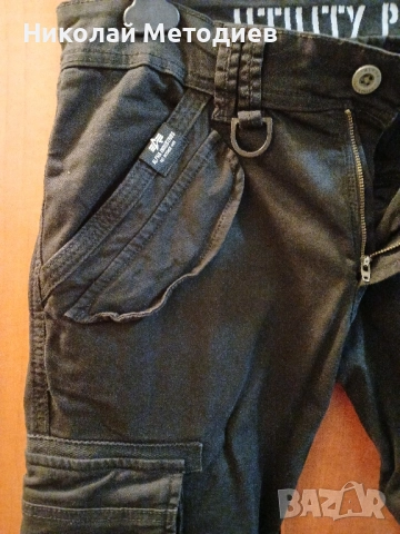 Нов панталон Alpha Industries размер 32, снимка 2 - Панталони - 52200861