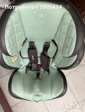Като ново! Столче за кола цвят мента от 0-36 кг, снимка 4 - Столчета за кола и колело - 50312130