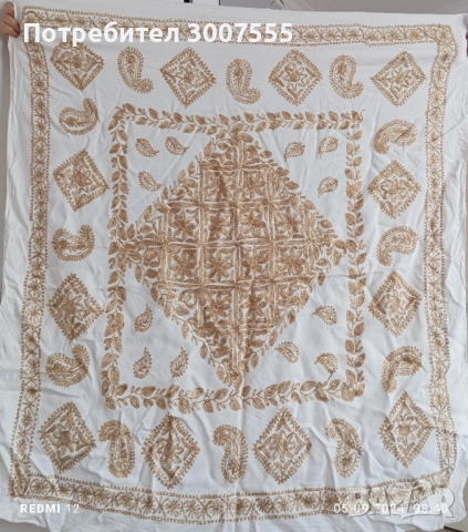 декоративна бродирана покривка, ретро катинар,стъклена декоративна чиния 