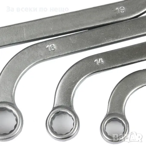 Звездогаечни S–образни ключове 10 – 19 мм 5 части Mar-Pol, снимка 5 - Други инструменти - 50350180