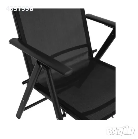 Сгъваем стол, За къмпинг, градина, тераса, Черен , снимка 6 - Къмпинг мебели - 50084885