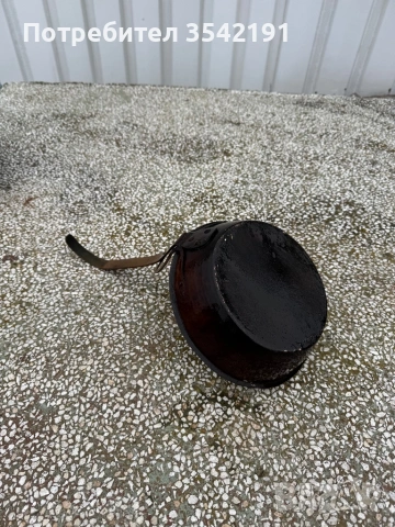 Стар меден тиган, снимка 3 - Антикварни и старинни предмети - 53942699