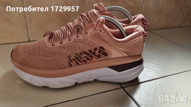 Hoka Bondi 7Misty Rose/Cordovan Номер-38, снимка 9 - Маратонки - 47676070