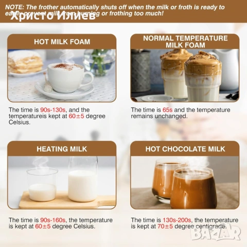 Пенообразувател за мляко Кана за мляко 430ml за капучино лате, снимка 5 - Кани - 53963487