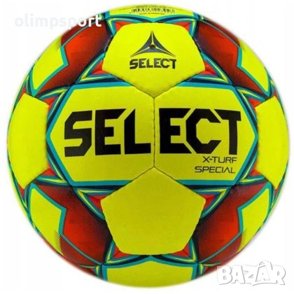 Футболна топка SELECT X-Turf е предназначена за игра върху изкуствена трева. Ръчно шита топка. 