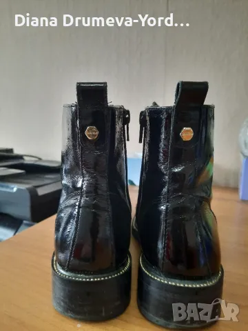 Дамски лачени боти, снимка 3 - Дамски боти - 49709467