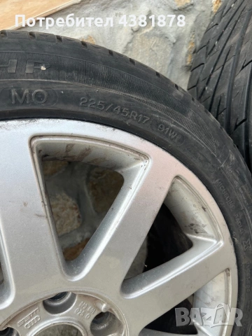 Джанти 17 и летни гуми 225/45, снимка 2 - Гуми и джанти - 54181401