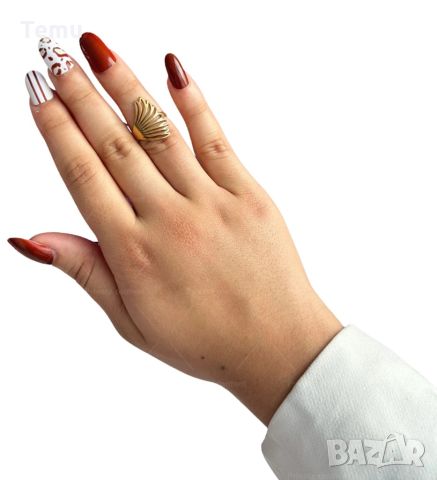 Късметлийски дамски пръстен от неръждаема стомана - крилото на феникса, снимка 2 - Пръстени - 45847323